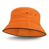 Orange Black Trim Bucket Hats